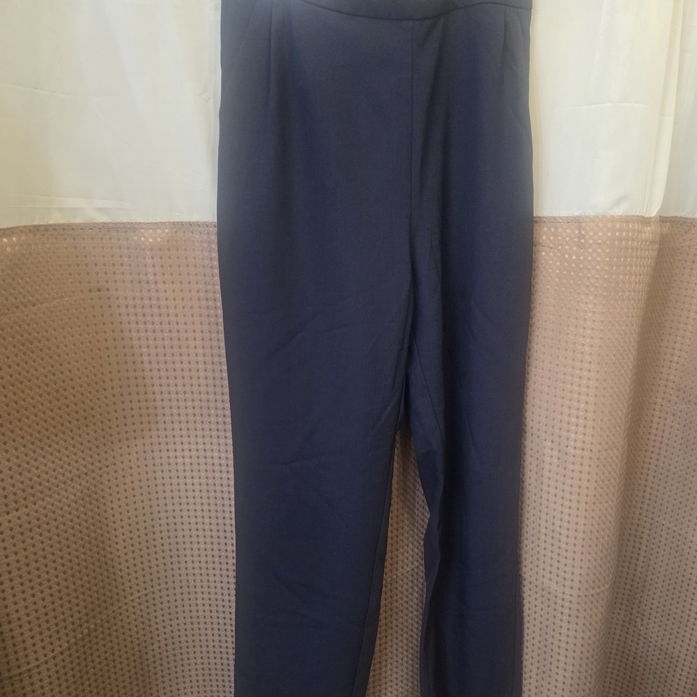 Lulu's Elegant Navy Women's Trousers